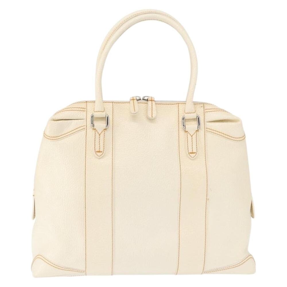 Fendi Patent Leather Handbag White